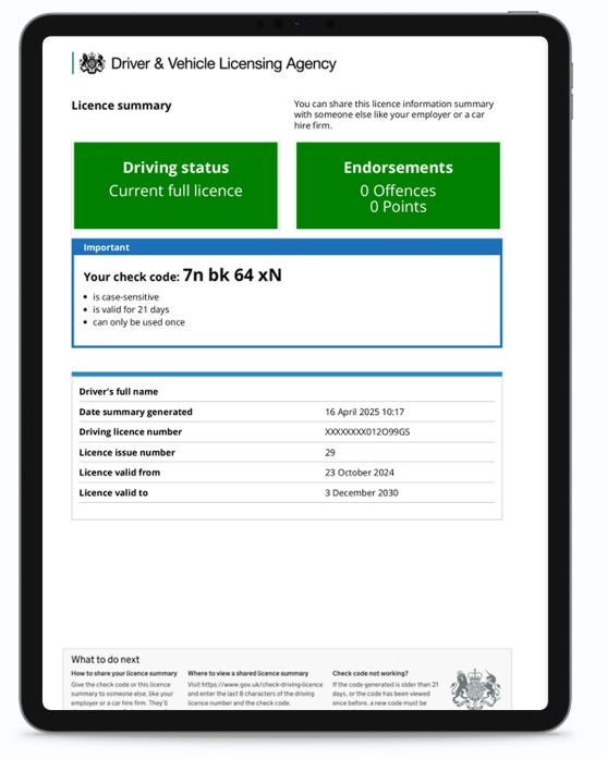 Compliance dashboard